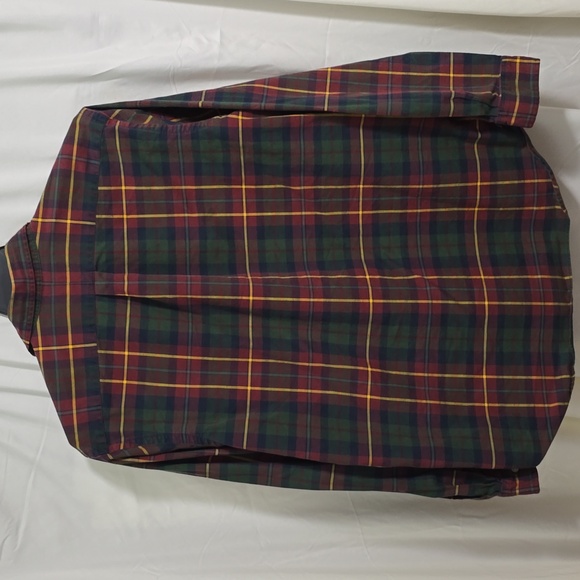 Ralph Lauren Men's XXL Plaid Button Up Long Sleeve Shirt - Red, Green, Yellow - Picture 2 of 6